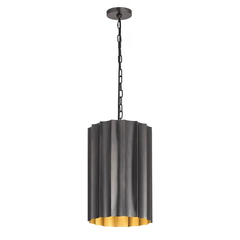 Allegra One Light Pendant Gunmetal / Gold