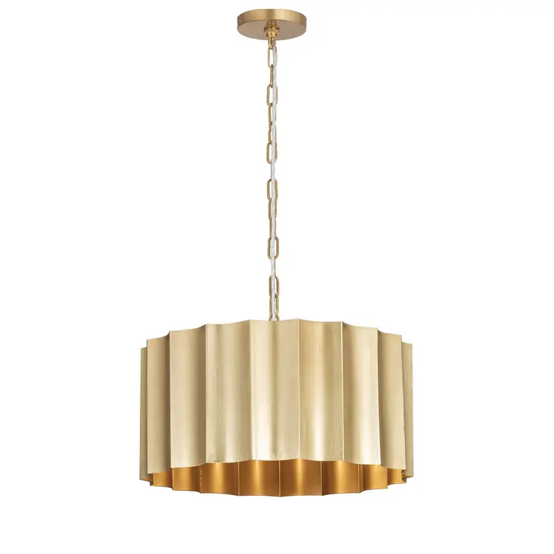 Allegra One Light Pendant Weathered Brass