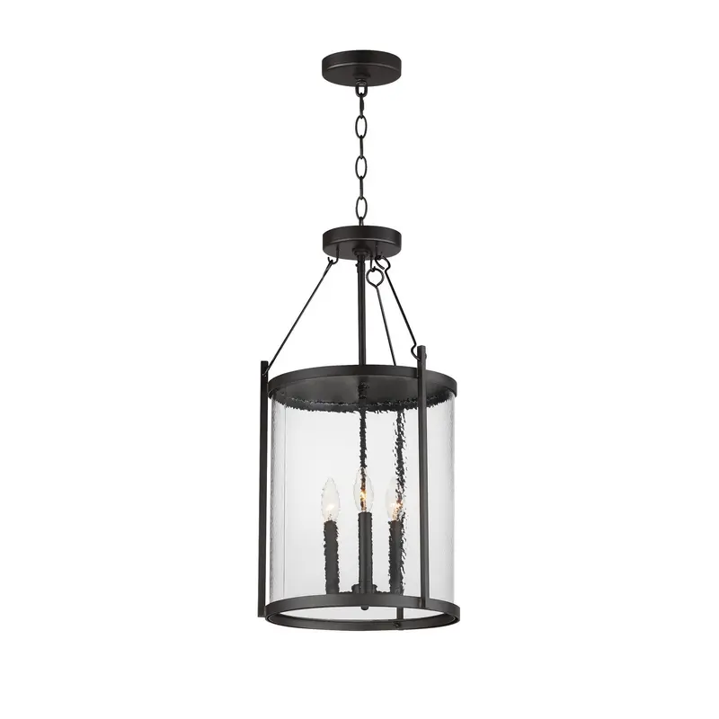 Belfry Three Light Pendant Black