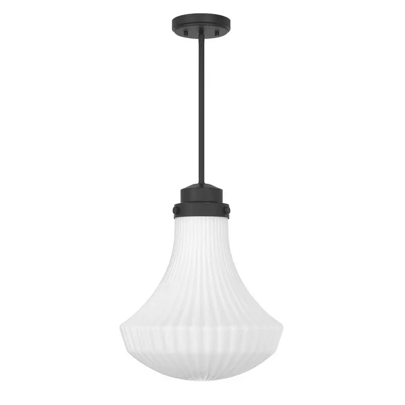 Bartlet One Light Pendant Matte Black