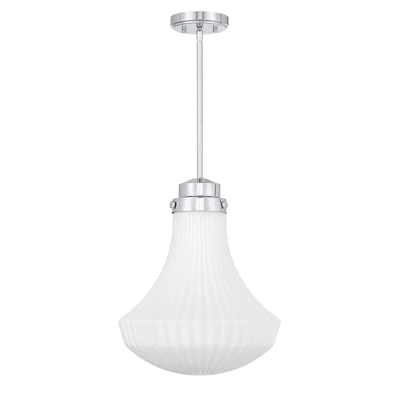 Bartlet One Light Pendant Polished Chrome