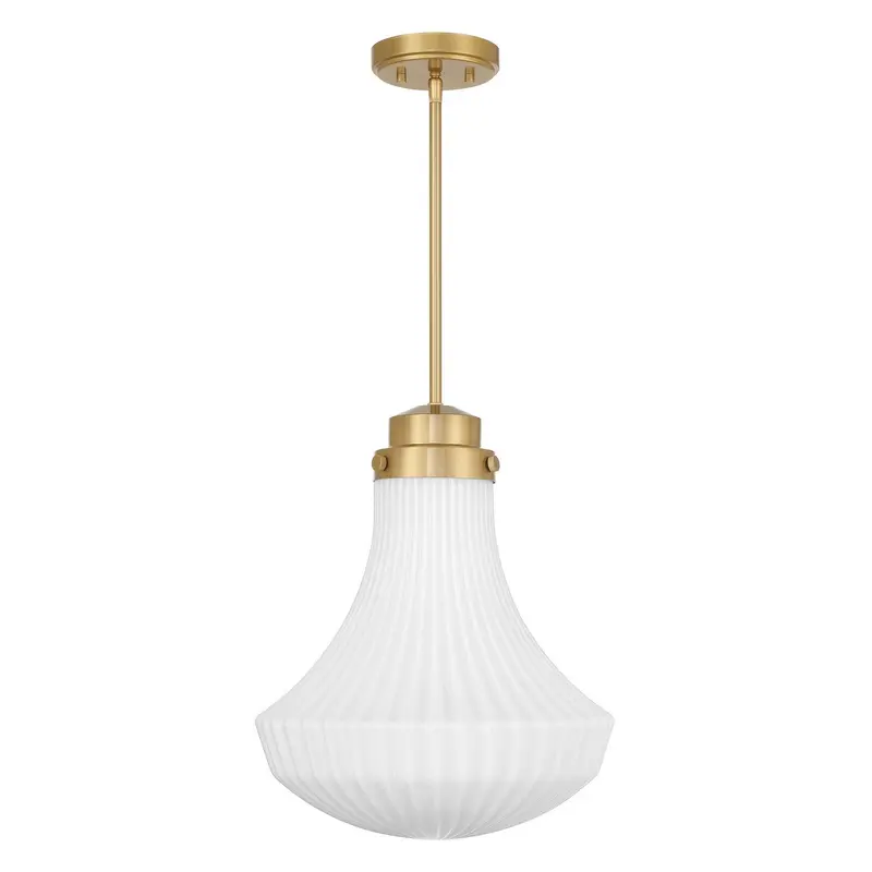 Bartlet One Light Pendant Warm Brass