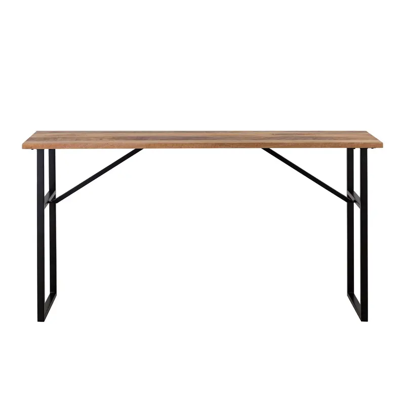 Deven Console Table Natural Wood And Black