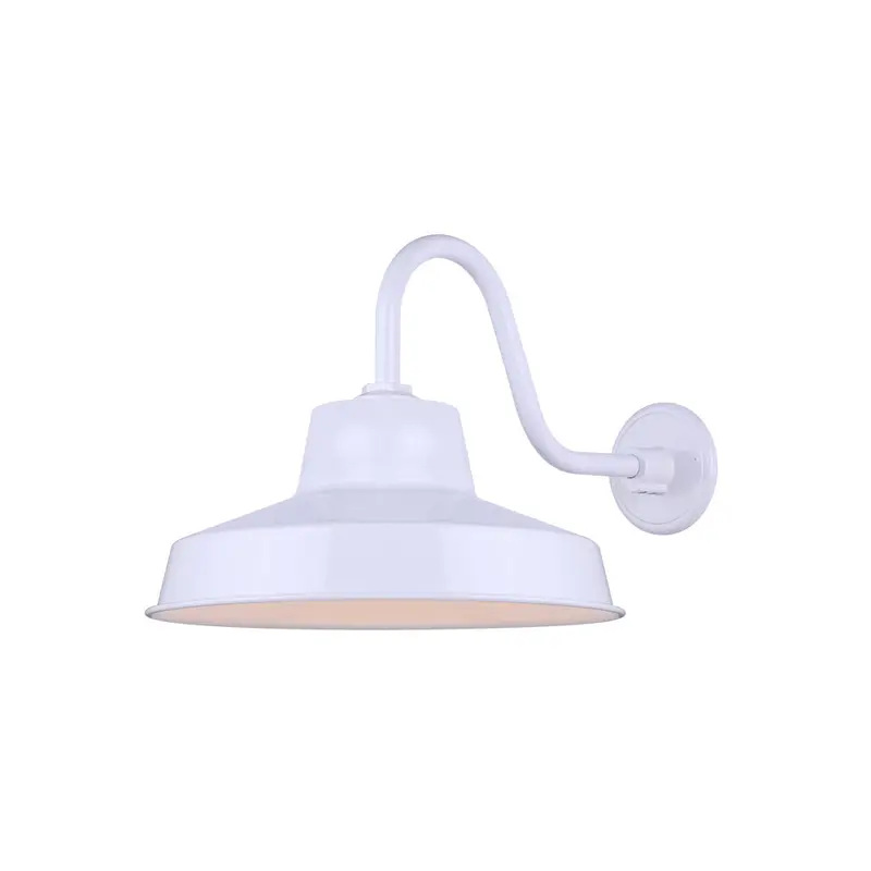 Barn Light One Light Outdoor Lantern White