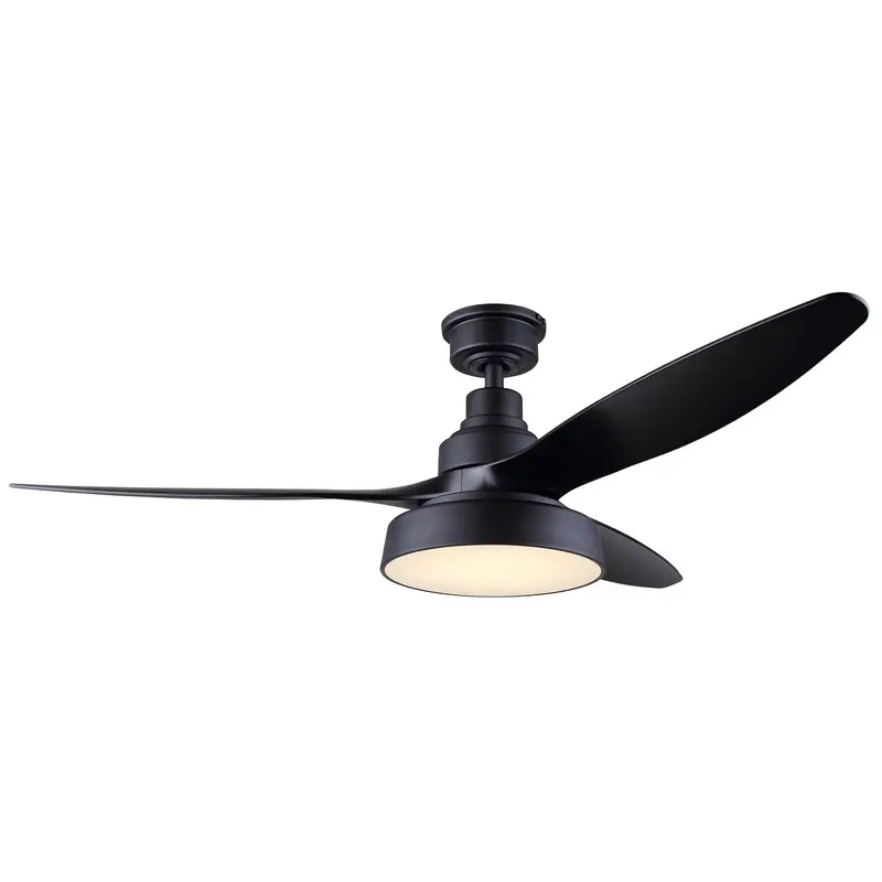 Roman 52"Ceiling Fan Matte Black