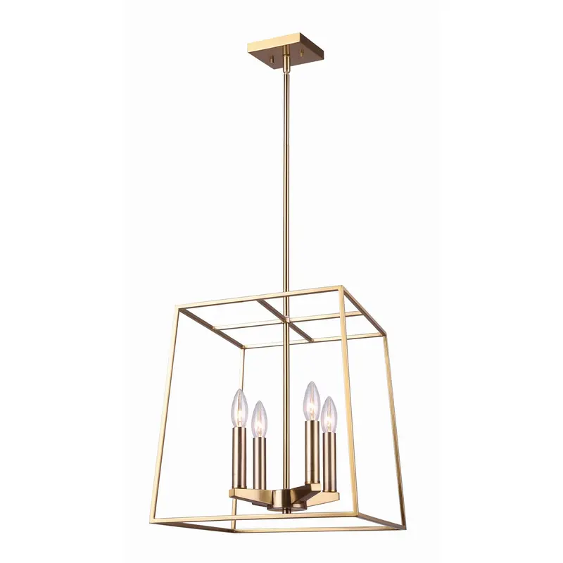 Coco Four Light Chandelier Gold