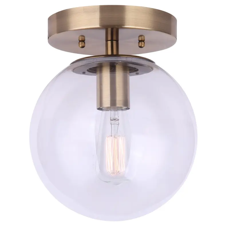 Camilo One Light Flush Mount Gold