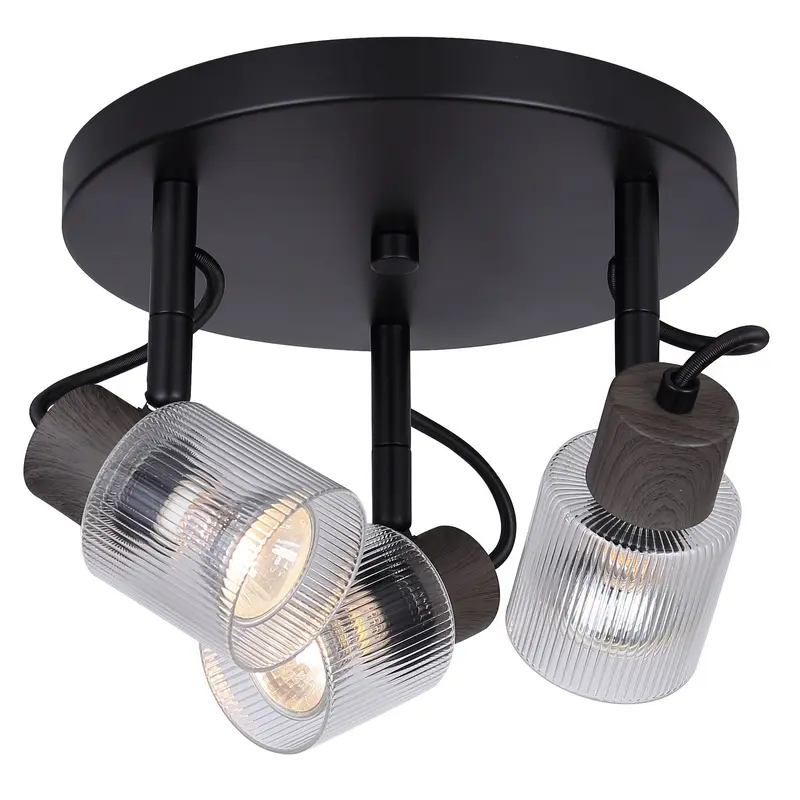 Owen Three Light Ceiling/Wall Mount Black