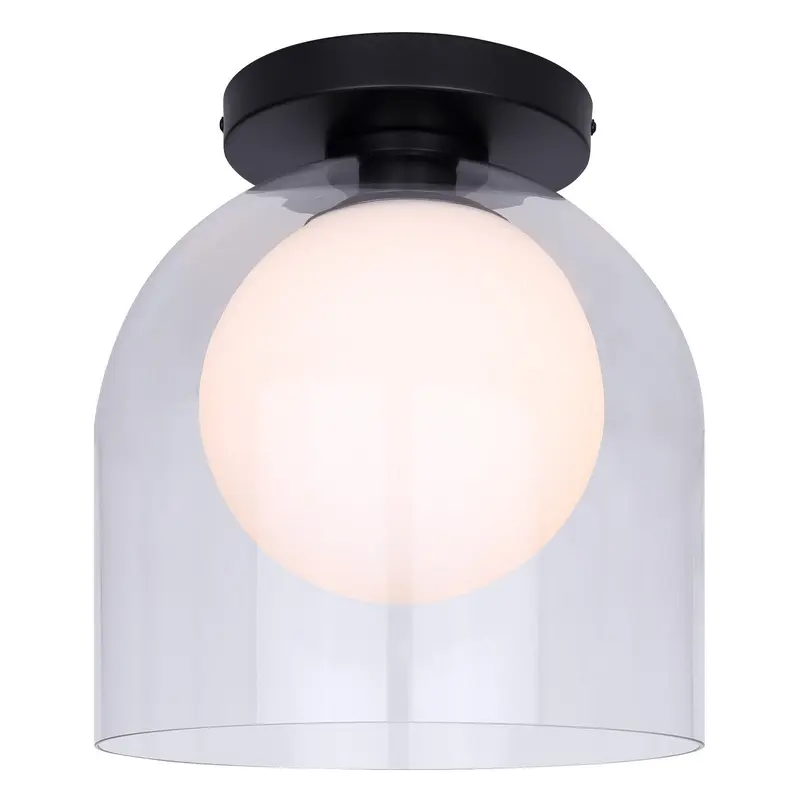 Pelia One Light Flush Mount Black