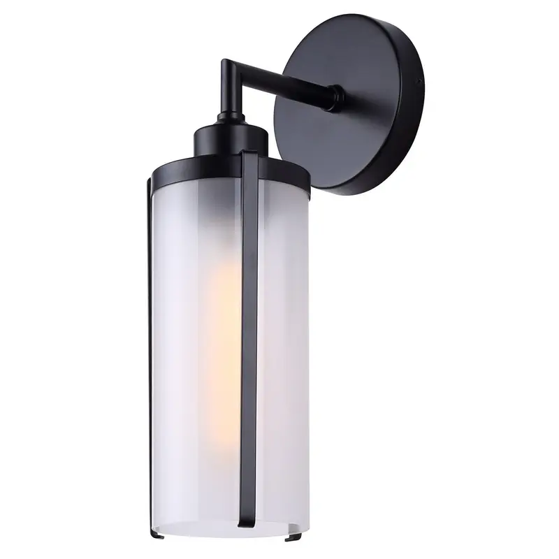 Beau One Light Outdoor Lantern Black