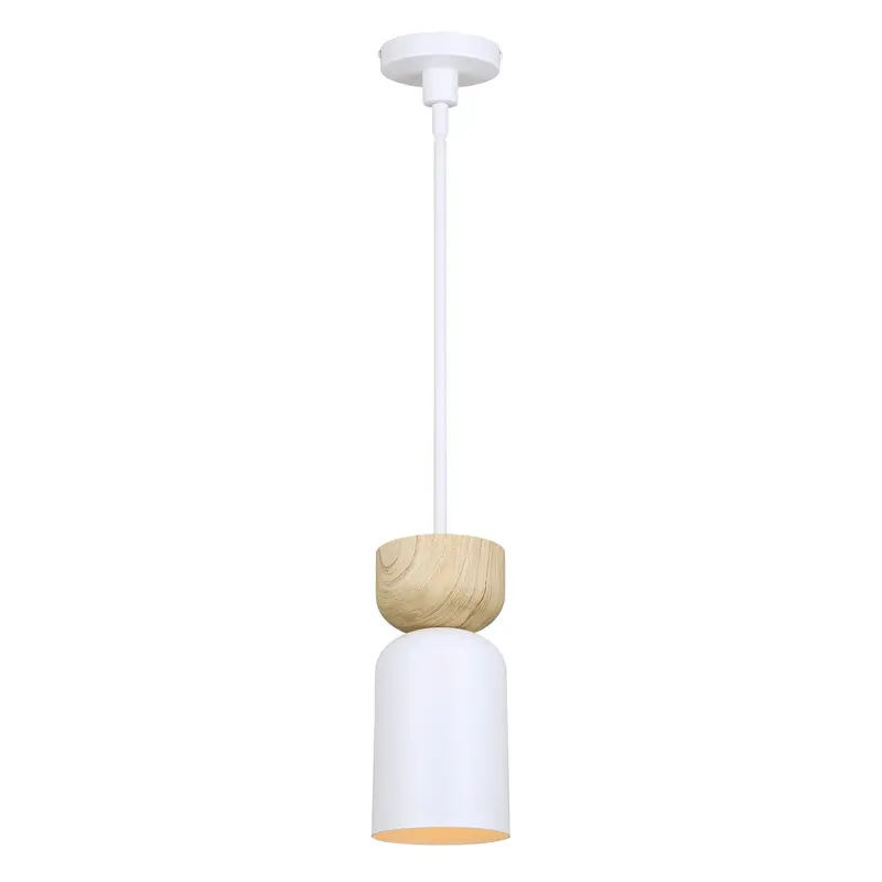 Caleb One Light Pendant White