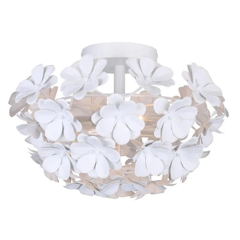 Cassia Two Light Flush Mount White
