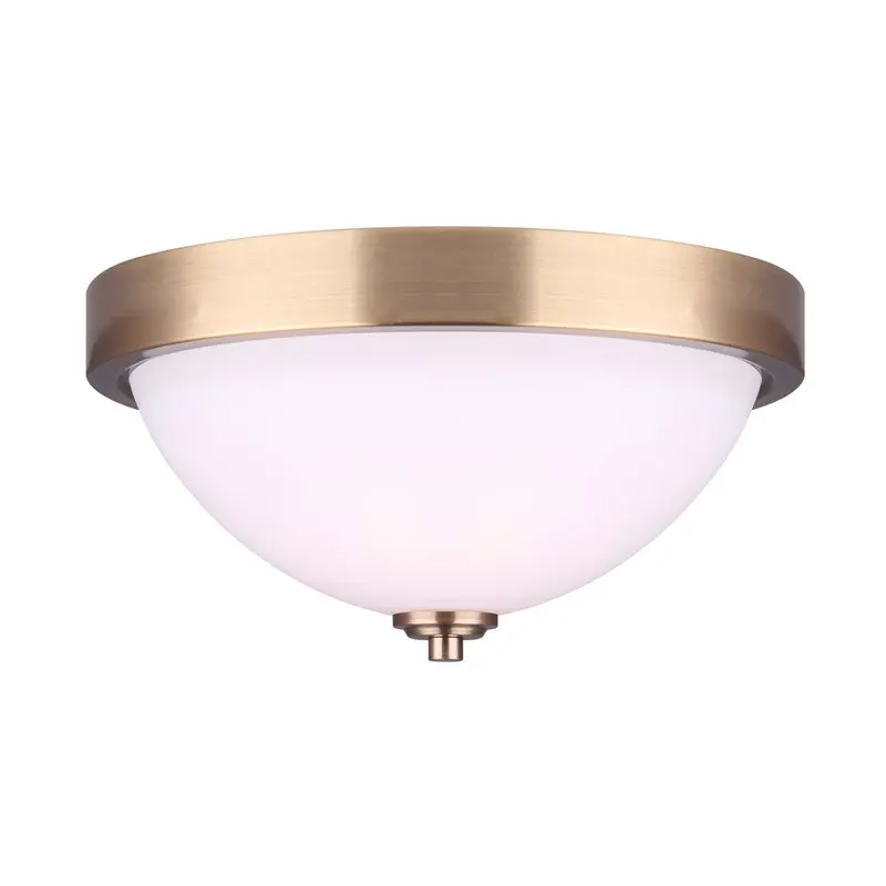 River Two Light Flush Mount Gold