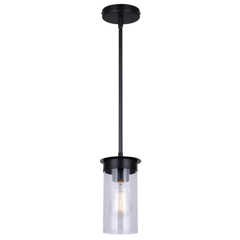 Benson One Light Pendant Black