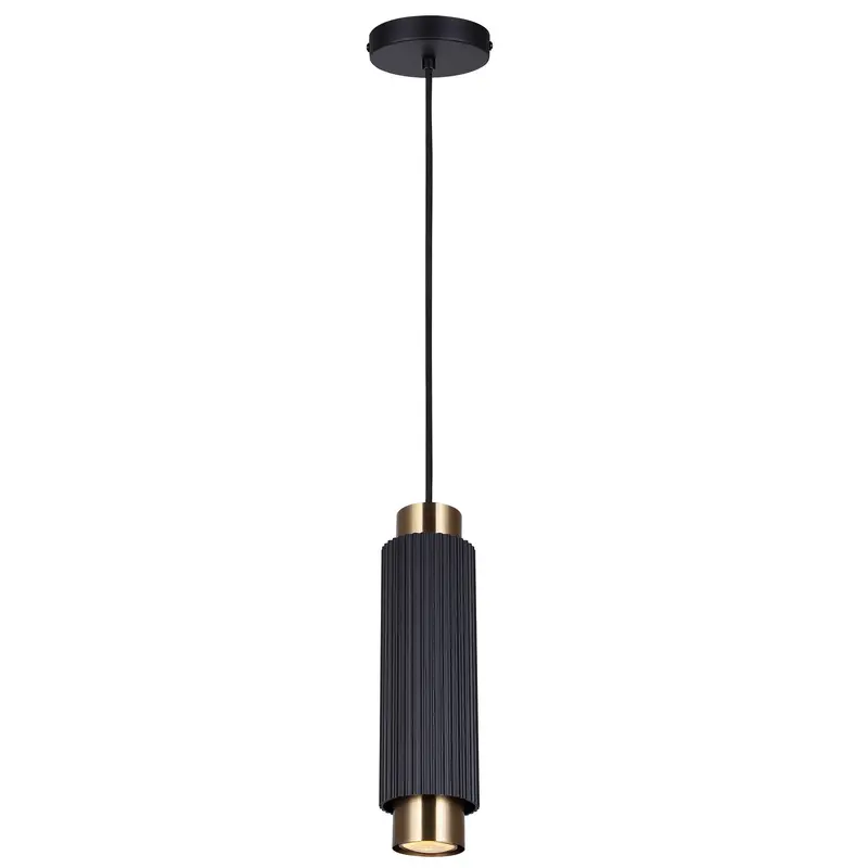 Cohen One Light Pendant Matte Black And Gold
