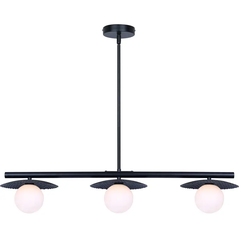 Mierka Three Light Pendant Black
