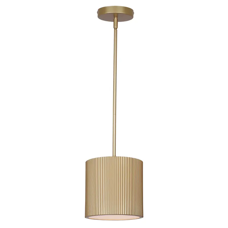 Scarlett One Light Pendant Painted Gold