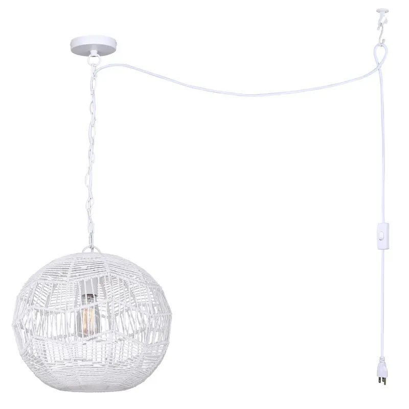 Valence One Light Pendant White