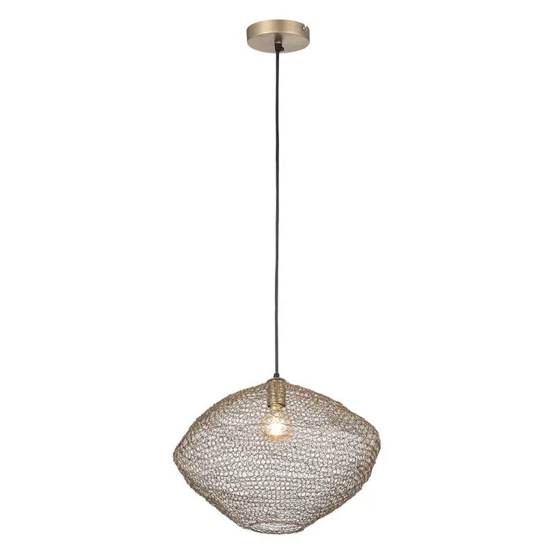 Warren One Light Pendant Antique Brass