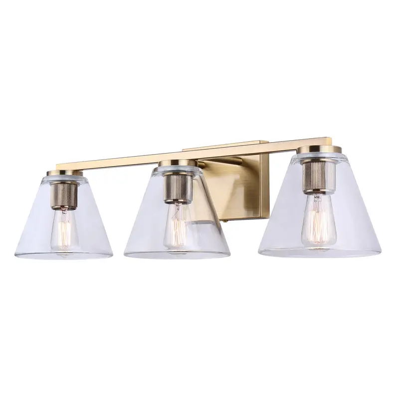 Berklie Three Light Vanity Gold