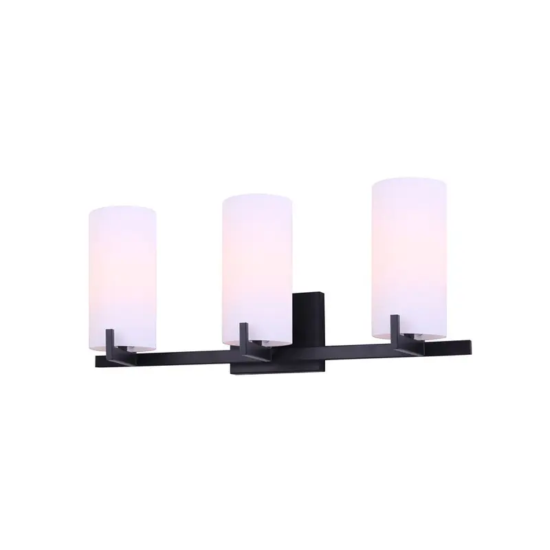 Bishop Three Light Vanity Black