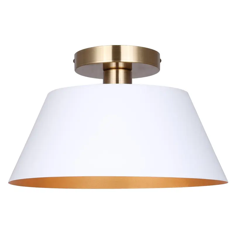 Daxton One Light Semi-Flush Mount Matte White