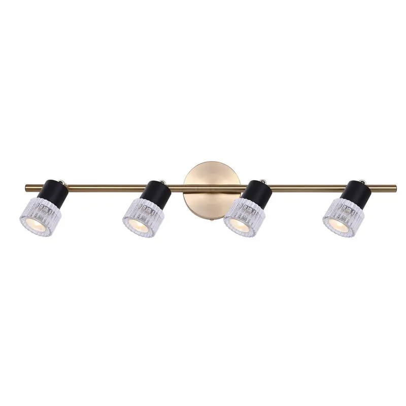 Elsee Four Light Track Lighting Black