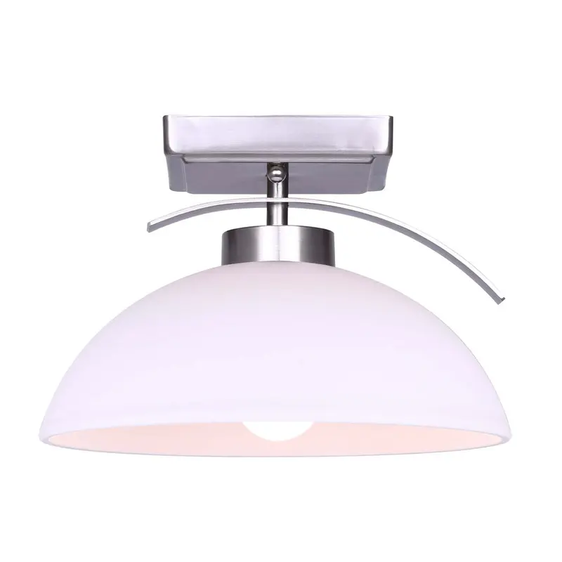 Mack One Light Semi Flush Mount Brushed Nickel