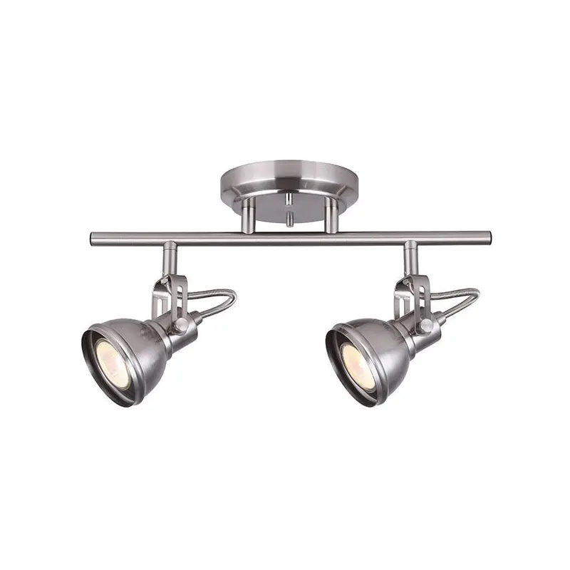 Polo Two Light Track Light Brushed Nickel