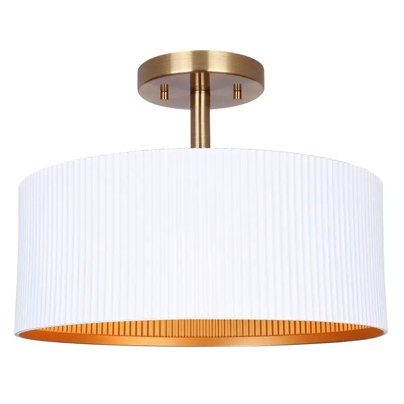 Rexton Two Light Semi-Flush Mount Matte White