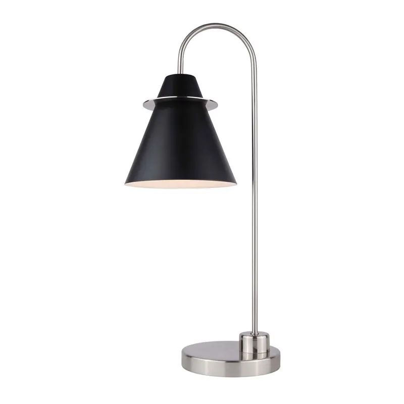 Talia One Light Table Lamp Brushed Nickel/Matte Black