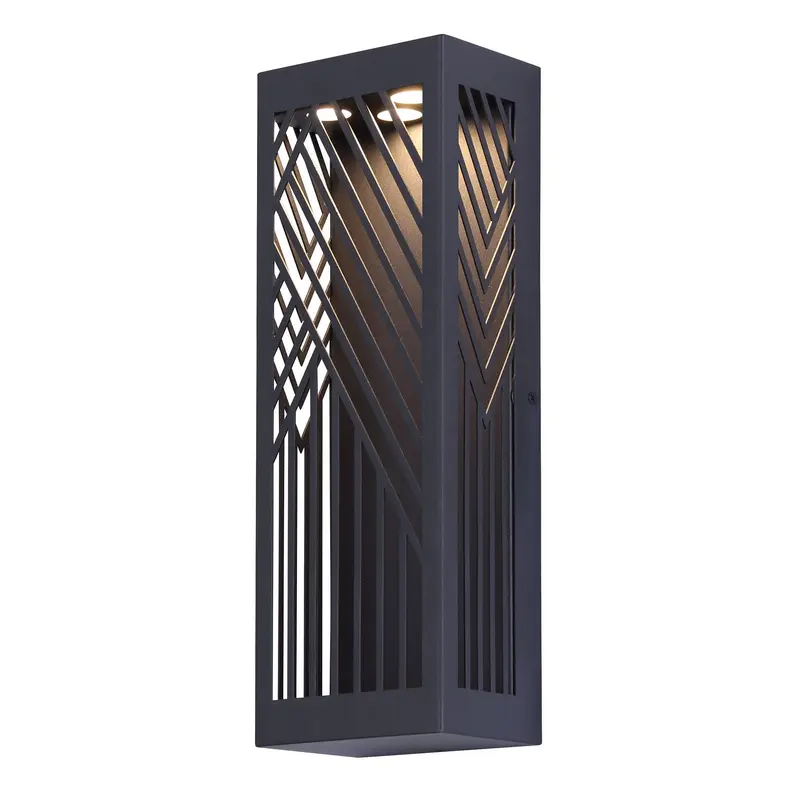 Zene. Lol659Bk LED Outdoor Lantern Black