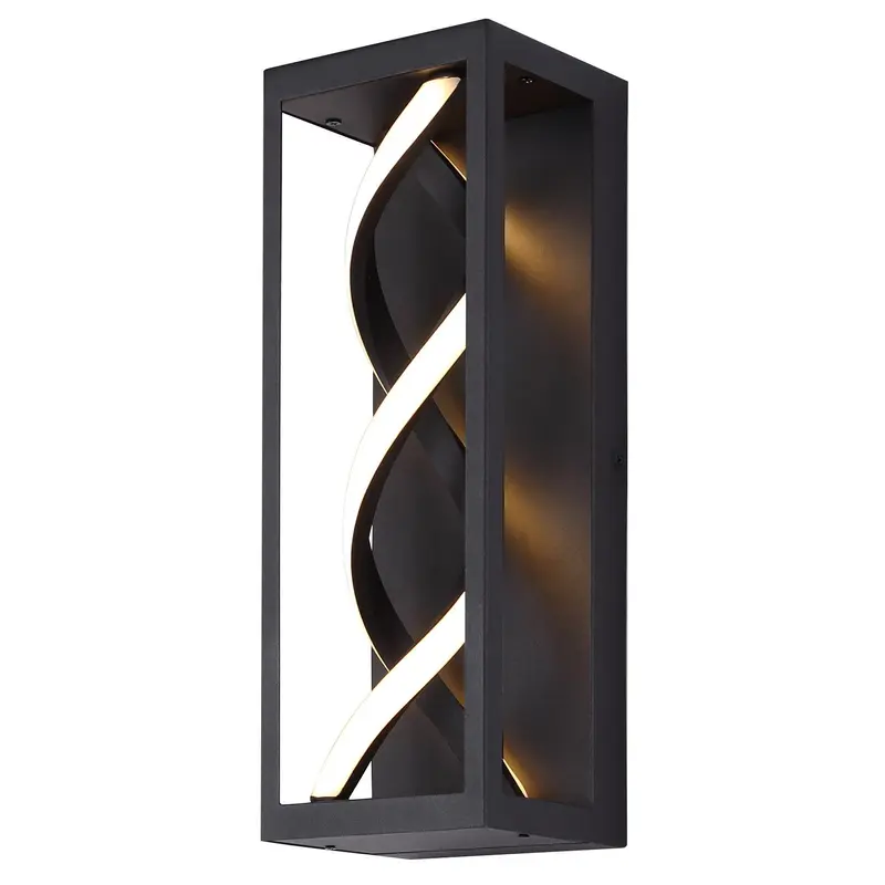 Zora LED Outdoor Lantern Black