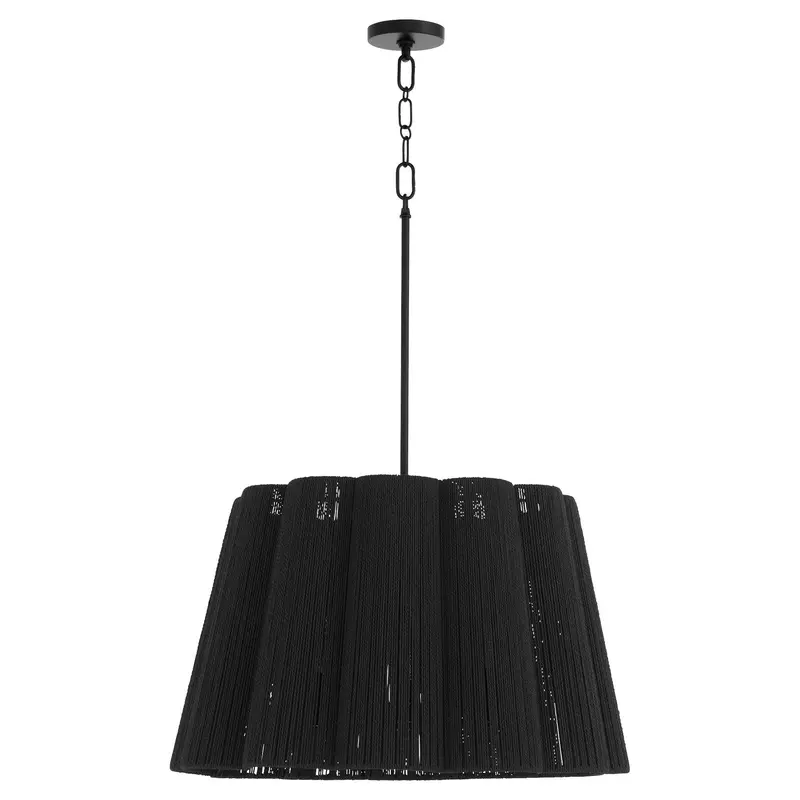 Anton Six Light Pendant Matte Black