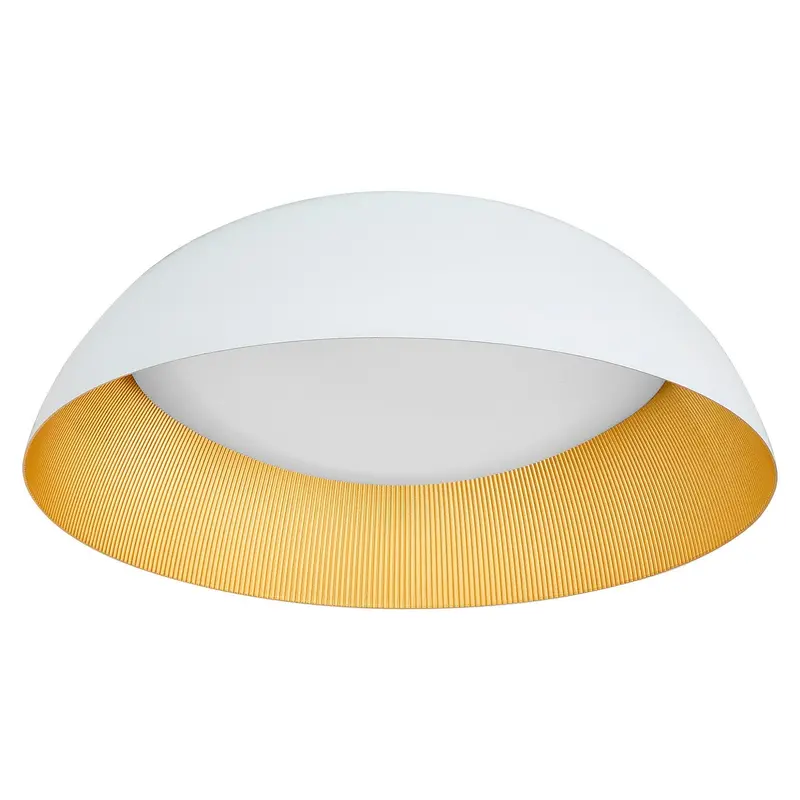 Lucci LED Ceiling Mount White / Industrial Brass