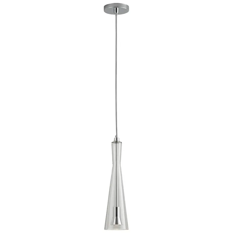 Cornet LED Pendant Polished Chrome W/ Clear