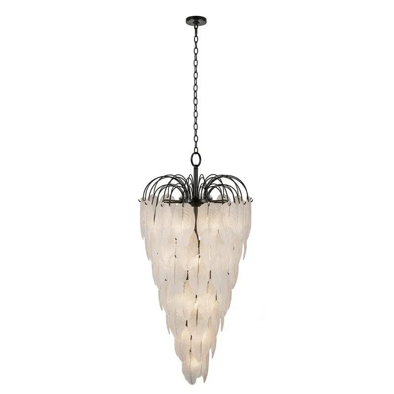 Alessia 23 Light Chandelier Black