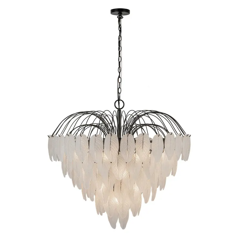 Alessia 24 Light Chandelier Black