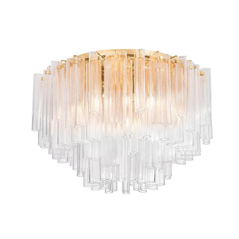 Varenna 15 Light Semi Flush Mount Vintage Gold Leaf