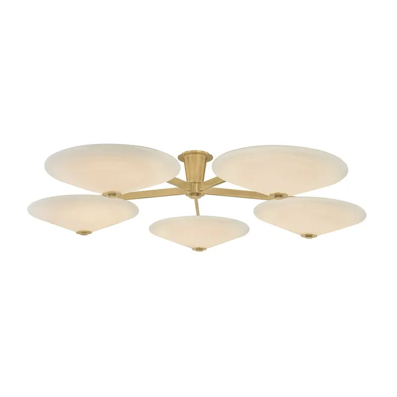 Cologne LED Flush Mount Vintage Brass