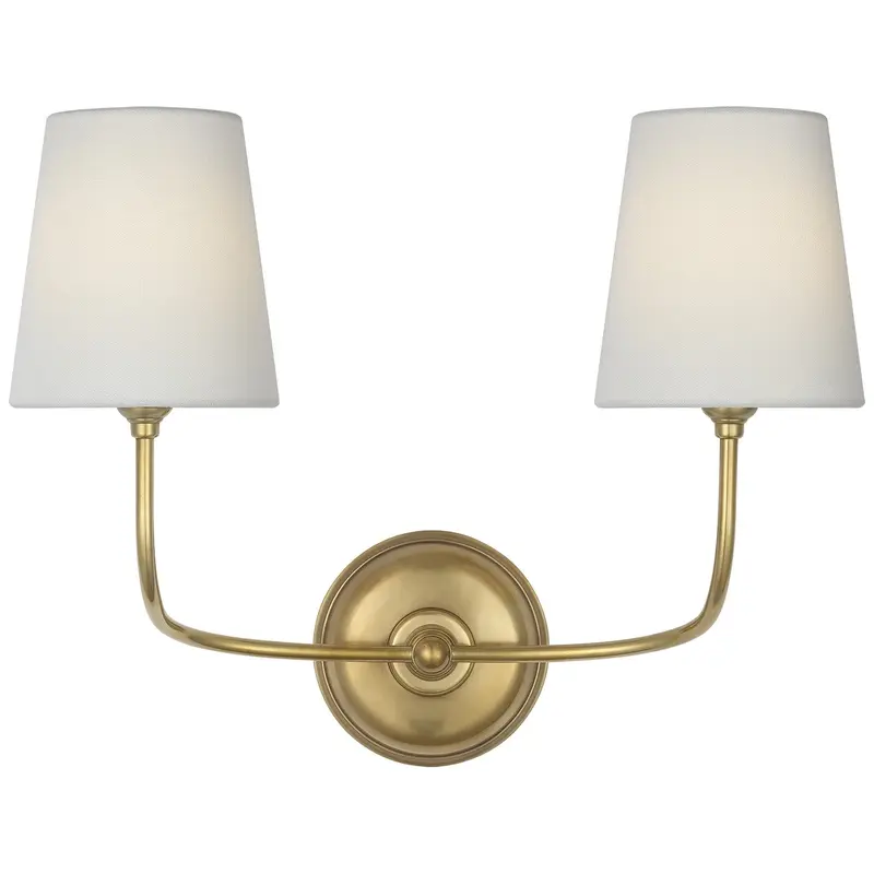 Vendome LED Wall Sconce Hand-Rubbed Antique Brass