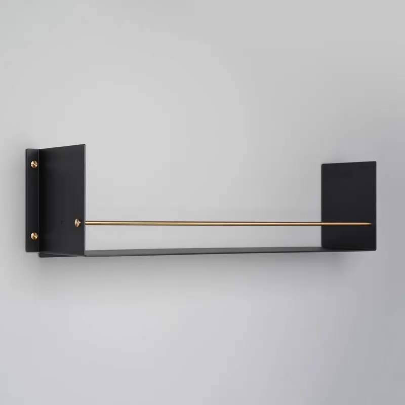 Kitchen Girder Shelf Black / Brass