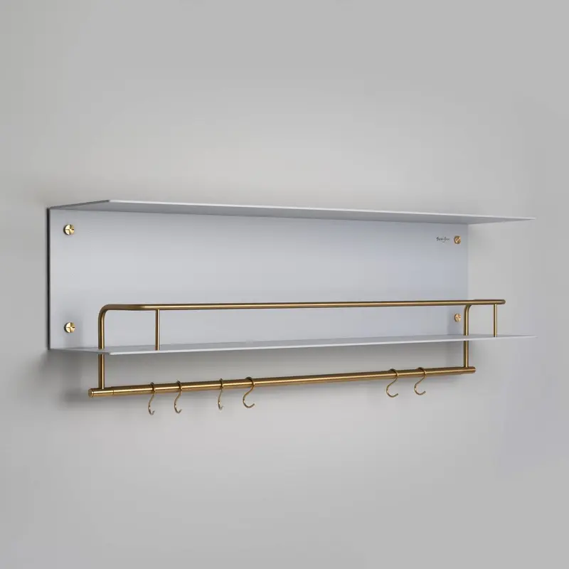 Kitchen Hanger Shelf Stone / Brass