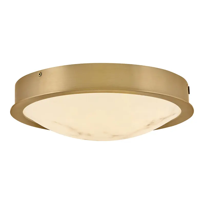 Cava LED Flush Mount Lacquered Brass