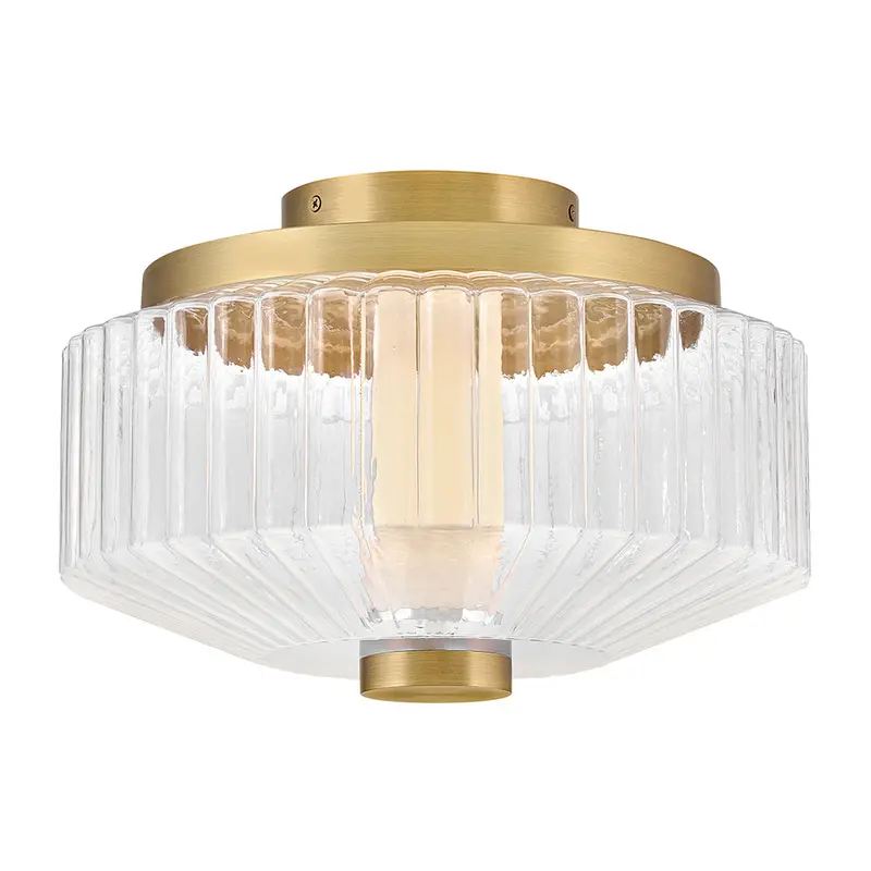 Reign LED Flush Mount Lacquered Brass
