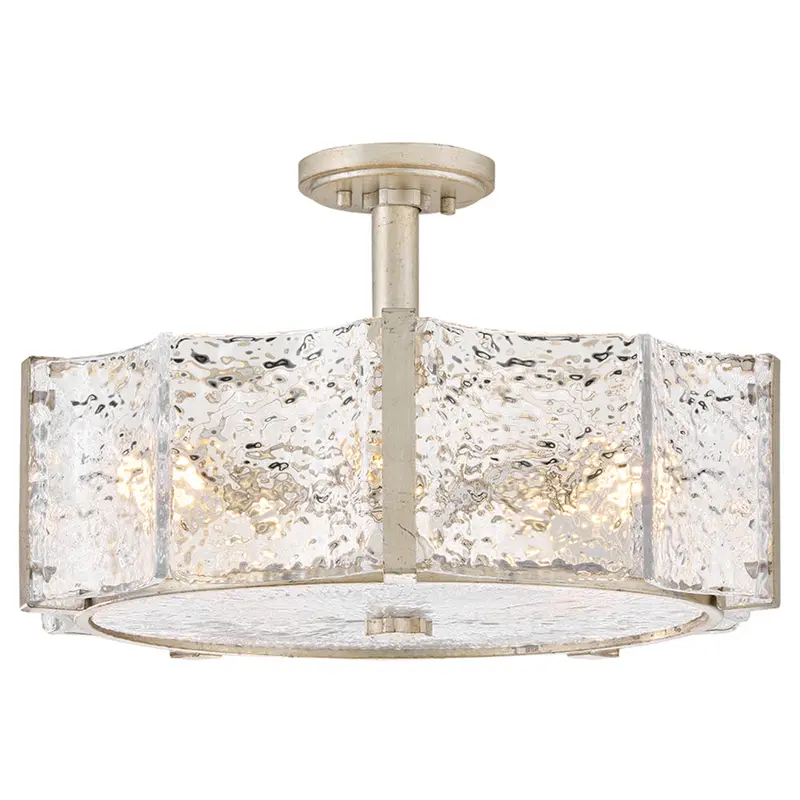 Florian LED Semi-Flush Mount Glacial