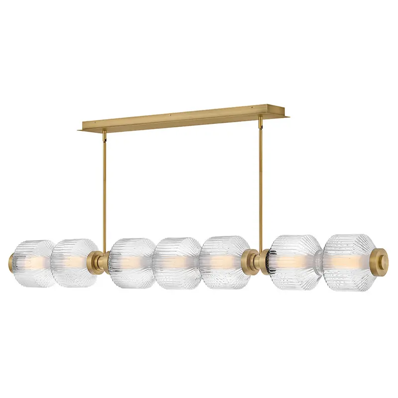Reign LED Linear Lacquered Brass