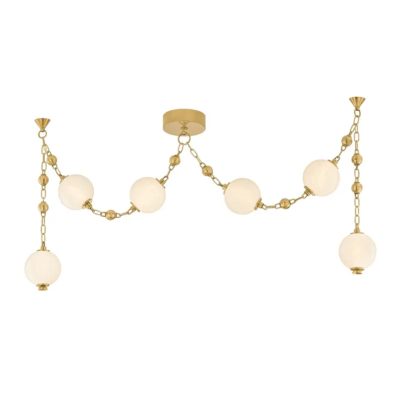 Corda LED Linear Pendant Vintage Brass