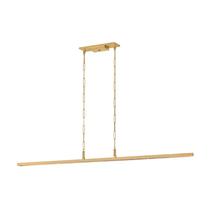 Cortina LED Linear Pendant Vintage Brass