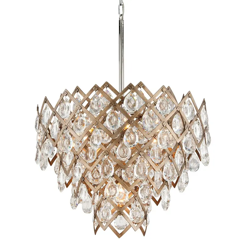 Tiara Seven Light Chandelier Vienna Bronze